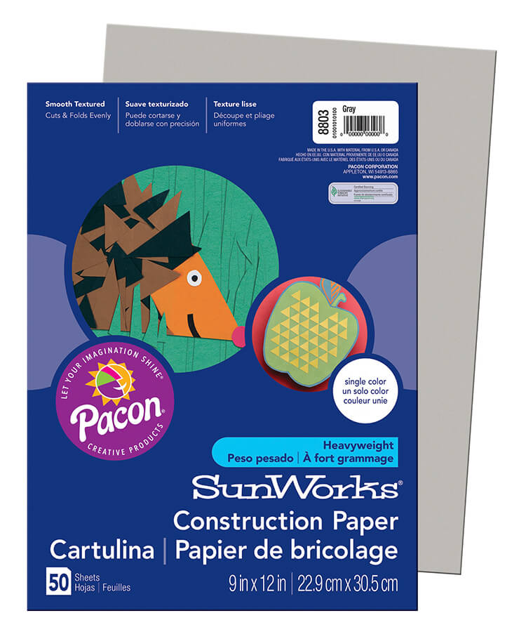 Pacon Sunworks Heavyweight Construction Paper 9″ x 12″ – (50 Sheets ...