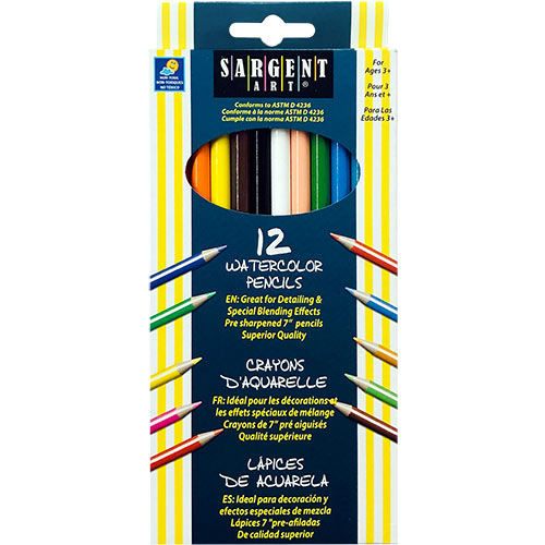 Sargent Watercolor Pencils 12 Pack Quality Art Inc School And   Sar22 7204 