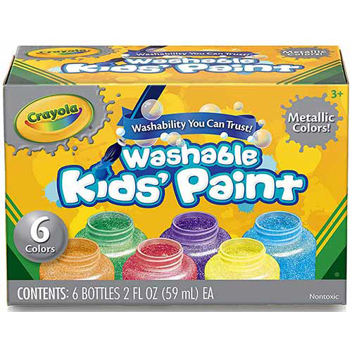 Washable Kids Paint, Pack of 6