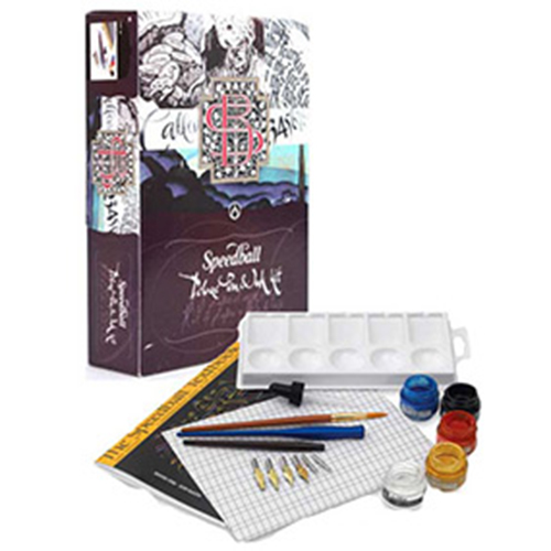 Speedball 6 Fine Calligraphy Markers Set Elegant Writer Assorted