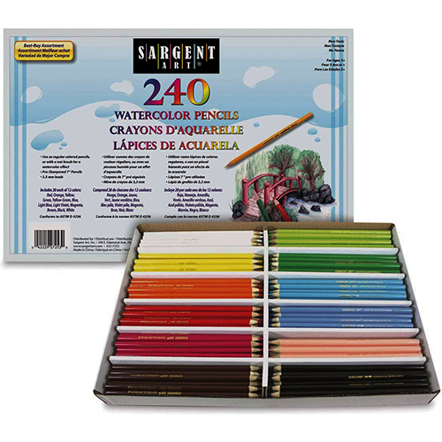 Sargent Watercolor Pencils Classpack 240 Pack Quality Art Inc   Sar22 7253 3 