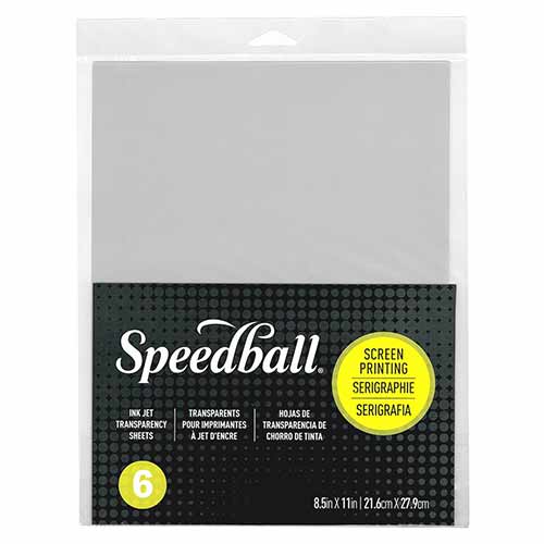 Speedball 8.5 x 11 Screen Printing Inkjet Transparency Sheets 6ct